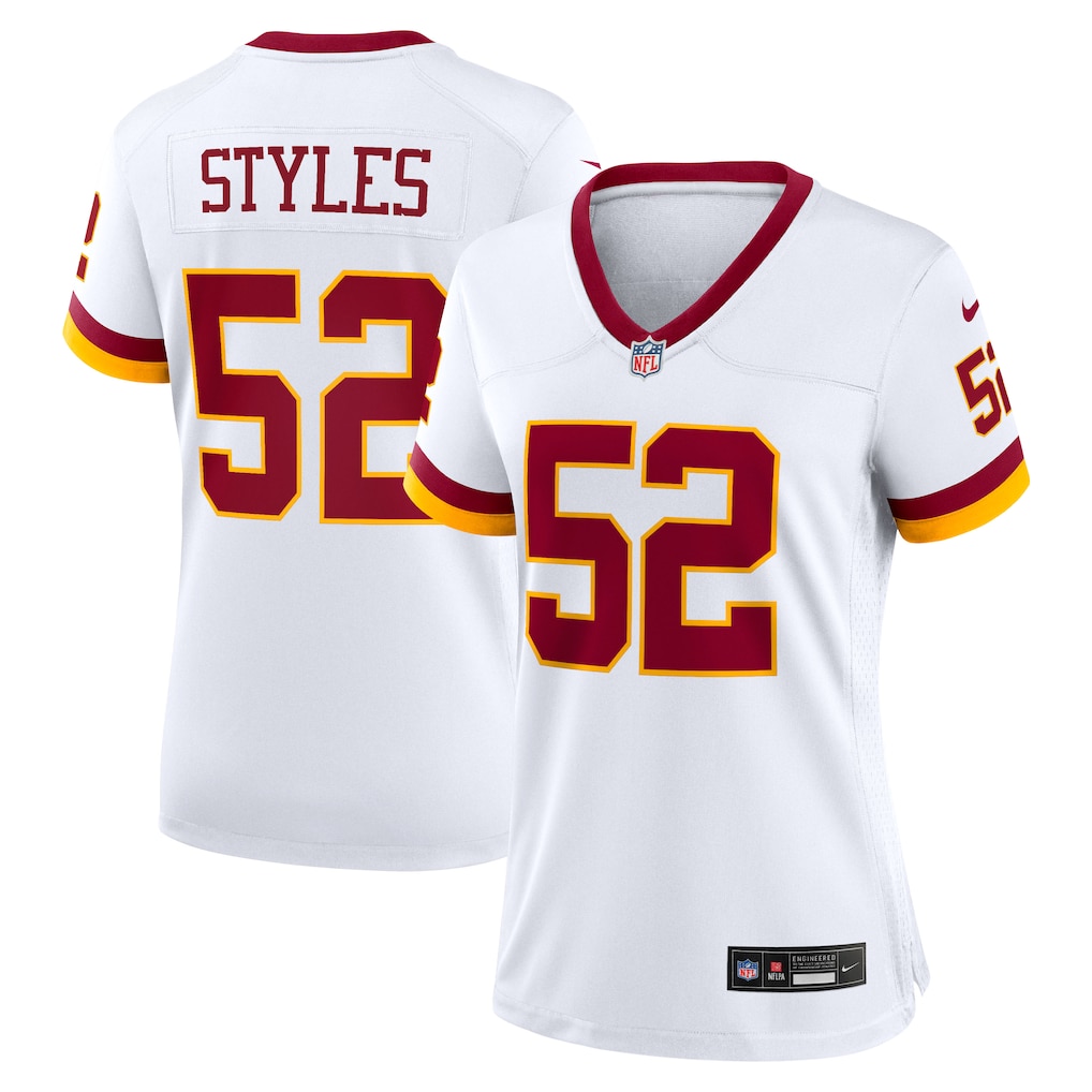 women Washington Commanders #52 Sonny Styles white Nike 2026 NFL Jersey